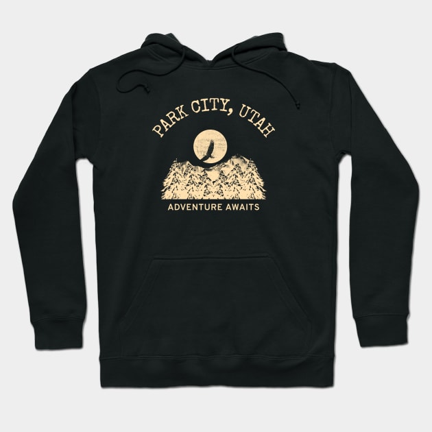 Park City, Utah Hoodie by Mountain Morning Graphics